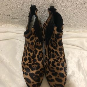 J.Crew leopard pattern ankle boot